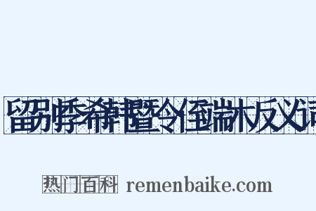 留别季希韩暨令侄端木反义词是什么意思的图片